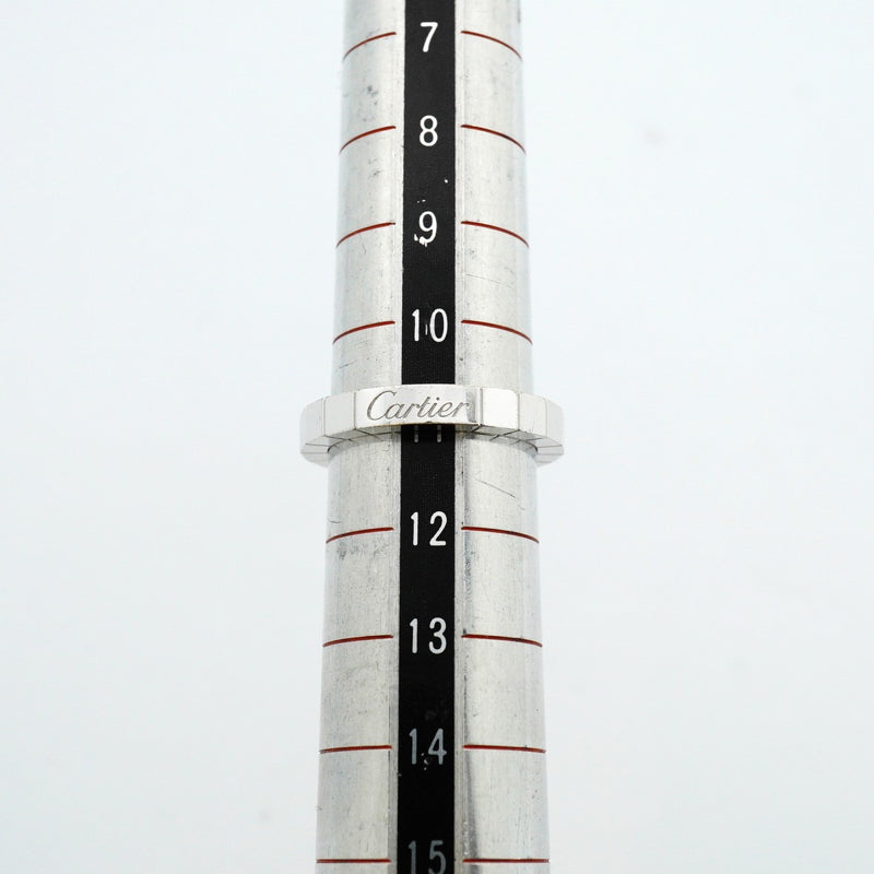 【6jeb0402】カルティエ リング ラニエール K18WG ホワイトゴールド ＃51【中古】レディース
