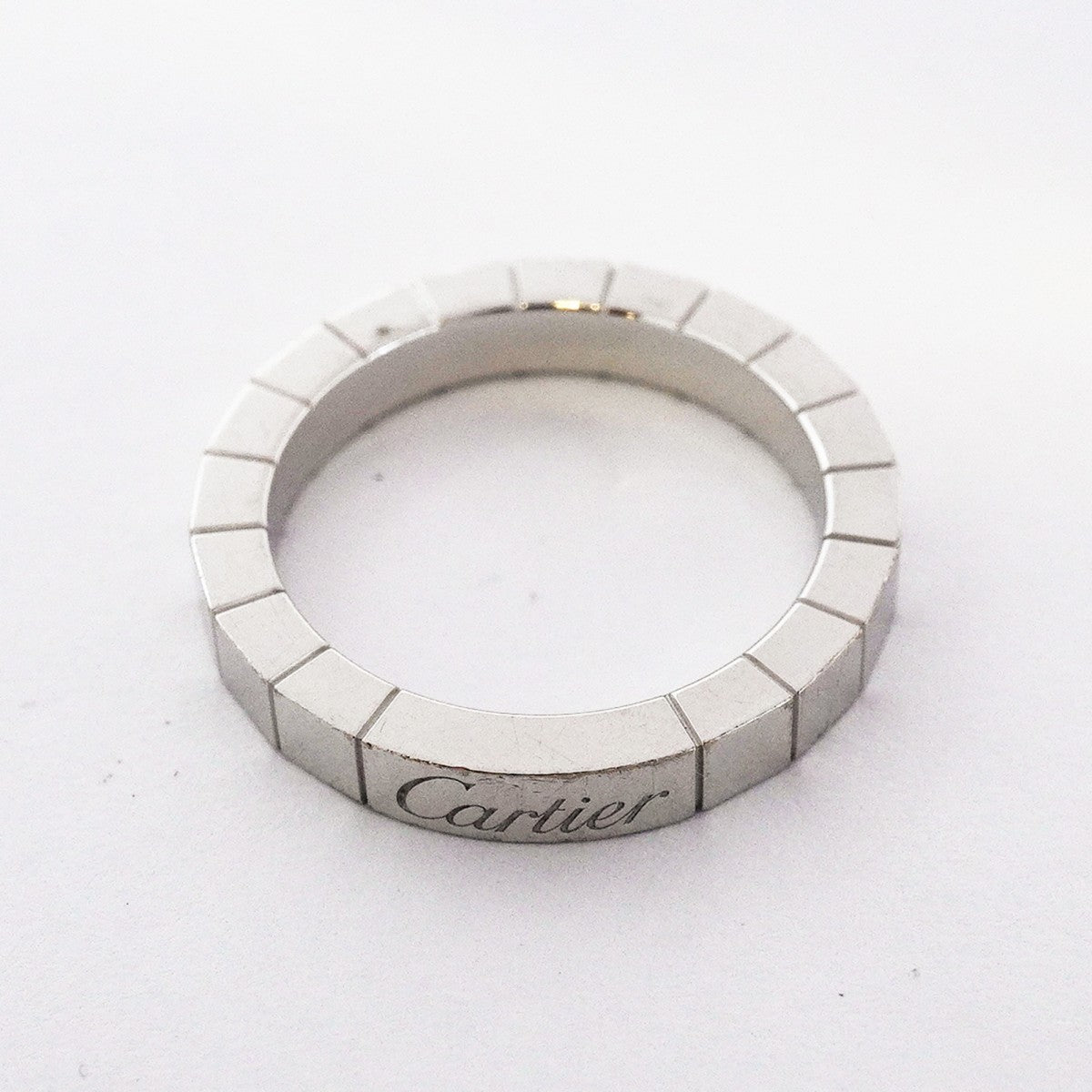 【6jeb0402】カルティエ リング ラニエール K18WG ホワイトゴールド ＃51【中古】レディース
