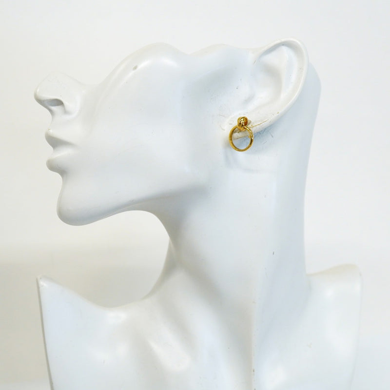 【6jeb0412】ティファニー ピアス パロマ/メロディ/ダブルサークル K18YG イエローゴールド【中古】レディース