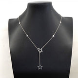 【6jeb0438-k】ティファニー ネックレス スターリンク/ラリアット シルバー925【中古】レディース