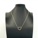 【6jeb0579-k】ティファニー ネックレス ツイストハート K18YG イエローゴールド シルバー925【中古】レディース