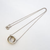 【6jeb0580-k】ティファニー ネックレス インターロッキング/1837 シルバー925【中古】レディース