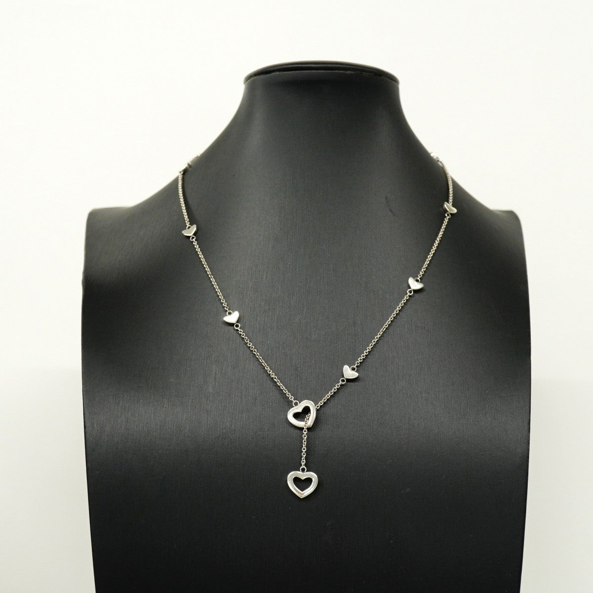 【6jeb0595-k】ティファニー ネックレス ハートリンク/ラリアット シルバー925【中古】レディース