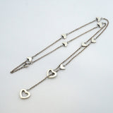 【6jeb0595-k】ティファニー ネックレス ハートリンク/ラリアット シルバー925【中古】レディース