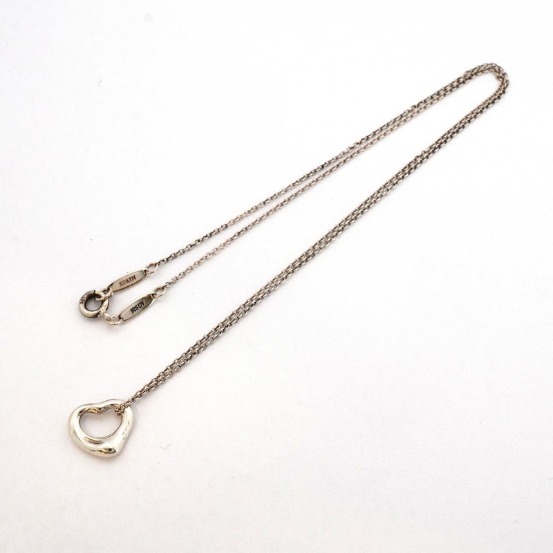 【6jeb0613-k】ティファニー ネックレス オープンハート シルバー925【中古】レディース