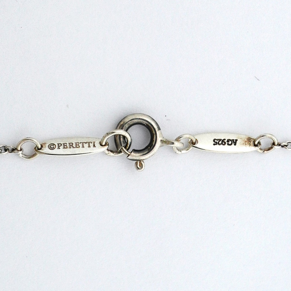 【6jeb0613-k】ティファニー ネックレス オープンハート シルバー925【中古】レディース