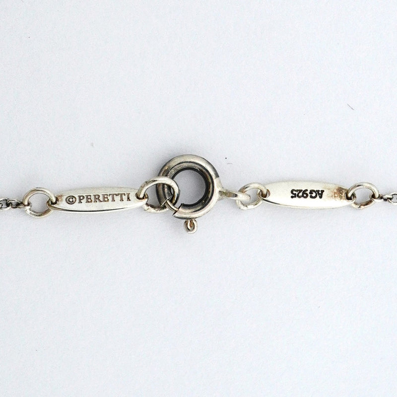 【6jeb0613-k】ティファニー ネックレス オープンハート シルバー925【中古】レディース