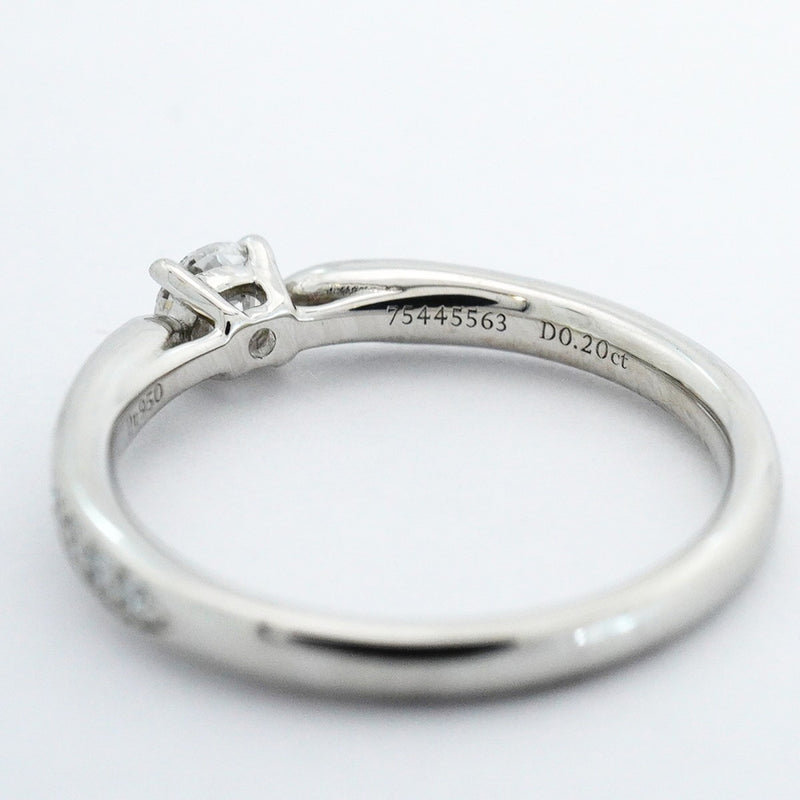★SALE【6jeb0628】ティファニー リング ハーモニー Pt950 プラチナ ダイヤモンド 0.20ct 9号【中古】レディース