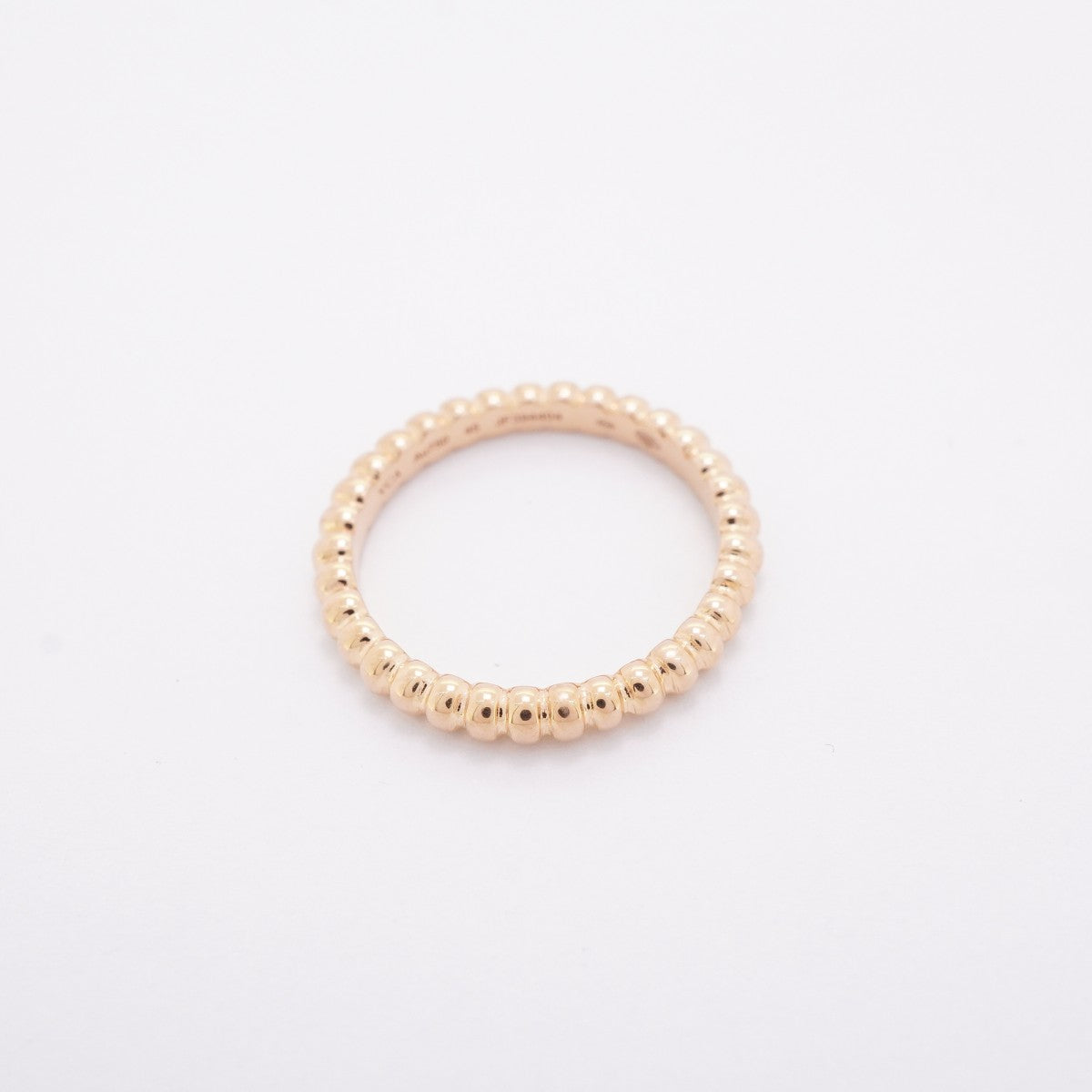 【6jeb0641】ヴァンクリーフ＆アーペル リング ペルレ K18PG ピンクゴールド ＃45【中古】レディース