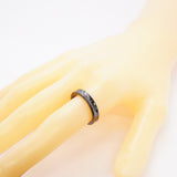 【6jeb0644】ティファニー リング ナロー チタン ブラック 15号【中古】メンズ レディース ユニセックス