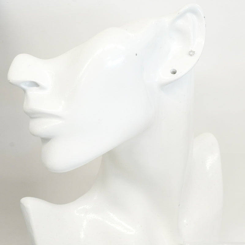 【6jeb0651】ティファニー ピアス ソリティア 1PD Pt950 プラチナ ダイヤモンド【中古】レディース