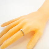 【6jeb0662】ティファニー リング ソリティア スクエアカット 1PD Pt950 プラチナ ダイヤモンド 0.18ct 14号【中古】レディース