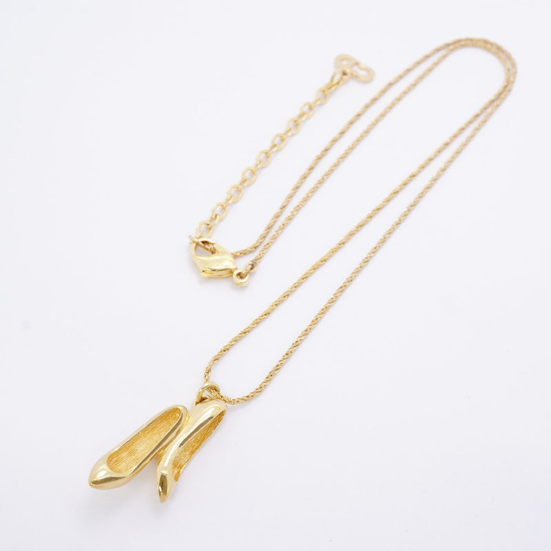 【6jeb0666】クリスチャンディオール ネックレス ハイヒールモチーフ GPメッキ ゴールド【中古】レディース