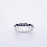 【6jeb0667】シャネル リング ウルトラコレクション K18WG ホワイトゴールド セラミック ブラック ＃47【中古】レディース