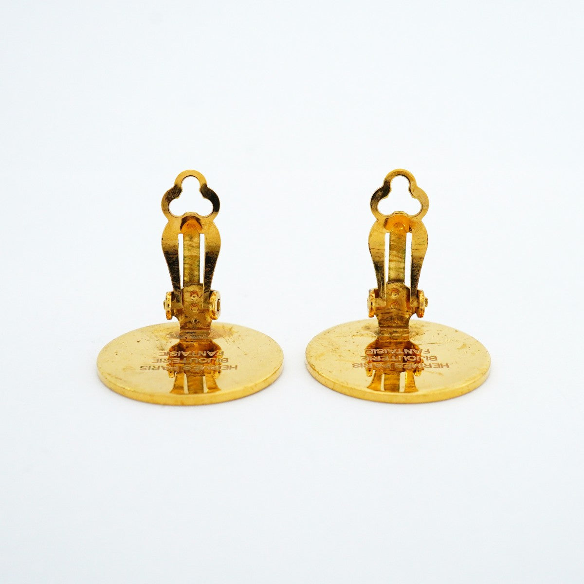 【6jeb0673-k】エルメス イヤリング セリエ GPメッキ ゴールド【中古】レディース