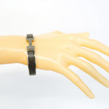 【6jeb0693-k】エルメス バングル クリッククラックPM メタル シルバー グレー【中古】メンズ レディース ユニセックス