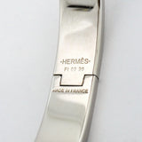 【6jeb0693-k】エルメス バングル クリッククラックPM メタル シルバー グレー【中古】メンズ レディース ユニセックス