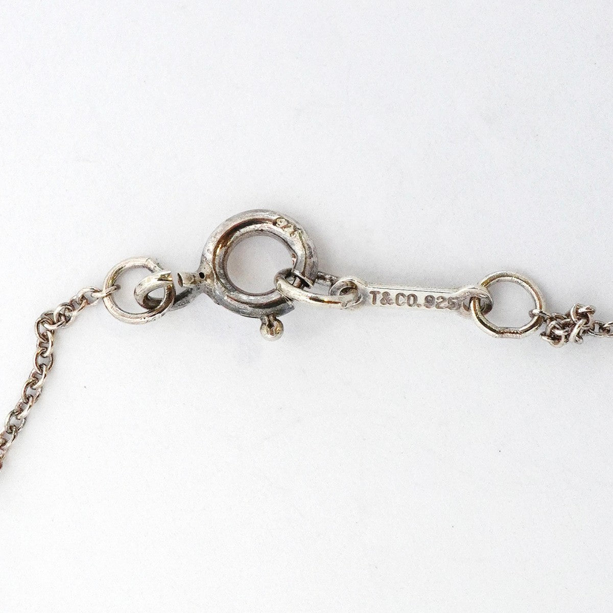 【6jeb0698-k】ティファニー ネックレス ダブルループ シルバー925【中古】レディース