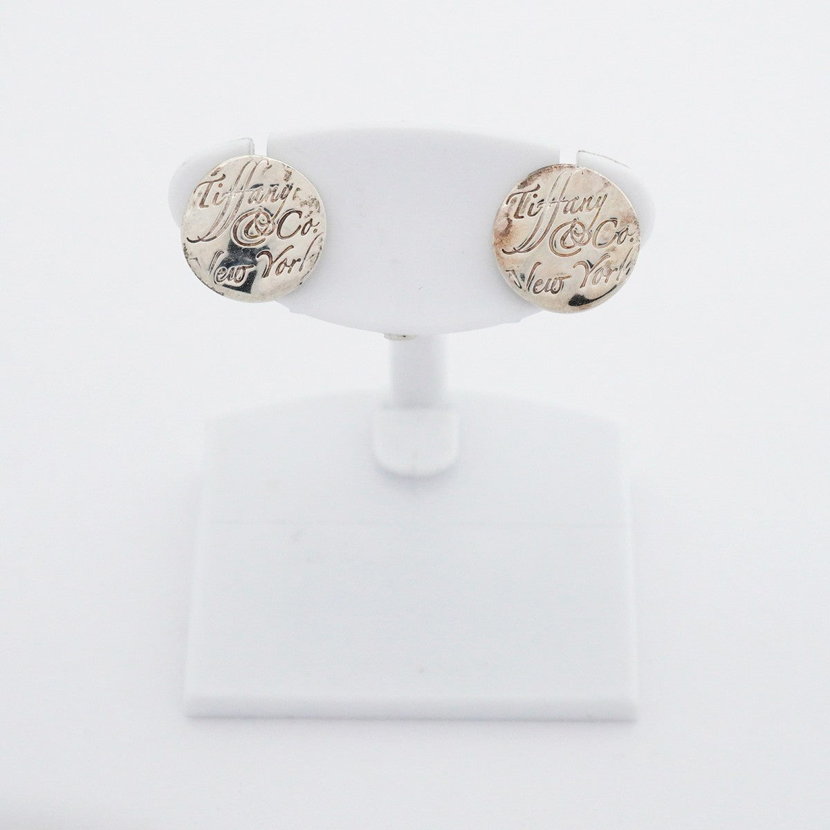 【6jeb0708-k】ティファニー ピアス ノーツ シルバー925【中古】レディース