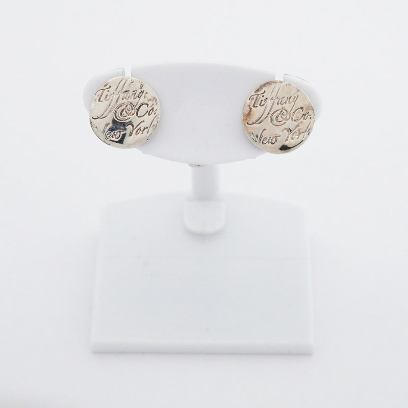 【6jeb0708-k】ティファニー ピアス ノーツ シルバー925【中古】レディース
