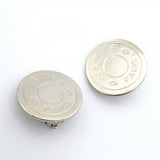 【6jeb0713-k】エルメス イヤリング セリエ メタル シルバー【中古】レディース