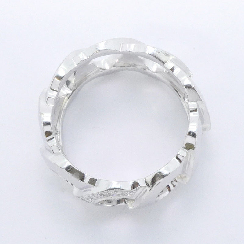 【6jeb0725】カルティエ リング Cドゥ K18WG ホワイトゴールド ダイヤモンド ＃56【中古】メンズ レディース ユニセックス