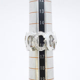 【6jeb0725】カルティエ リング Cドゥ K18WG ホワイトゴールド ダイヤモンド ＃56【中古】メンズ レディース ユニセックス