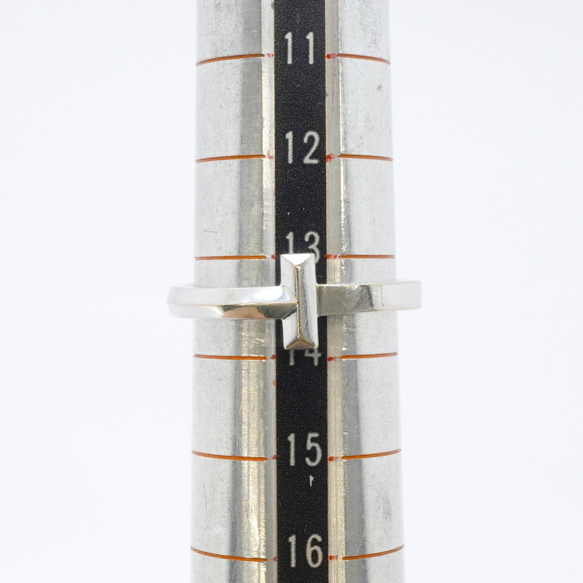 【6jeb0728】ティファニー リング Tワン K18WG ホワイトゴールド 13.5号【中古】レディース