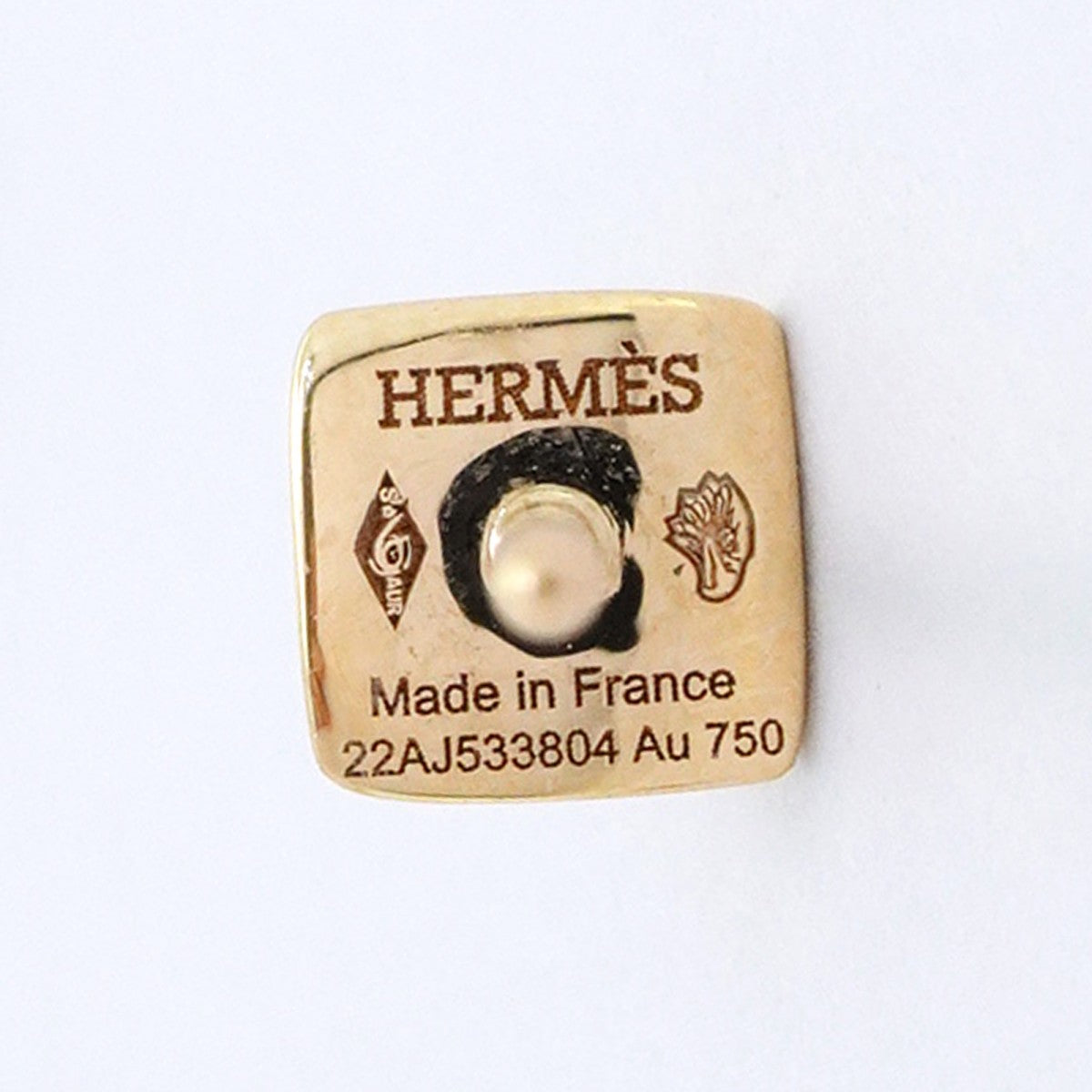 【6jeb0732】エルメス ピアス クルードゥH K18PG ピンクゴールド ダイヤモンド【中古】レディース