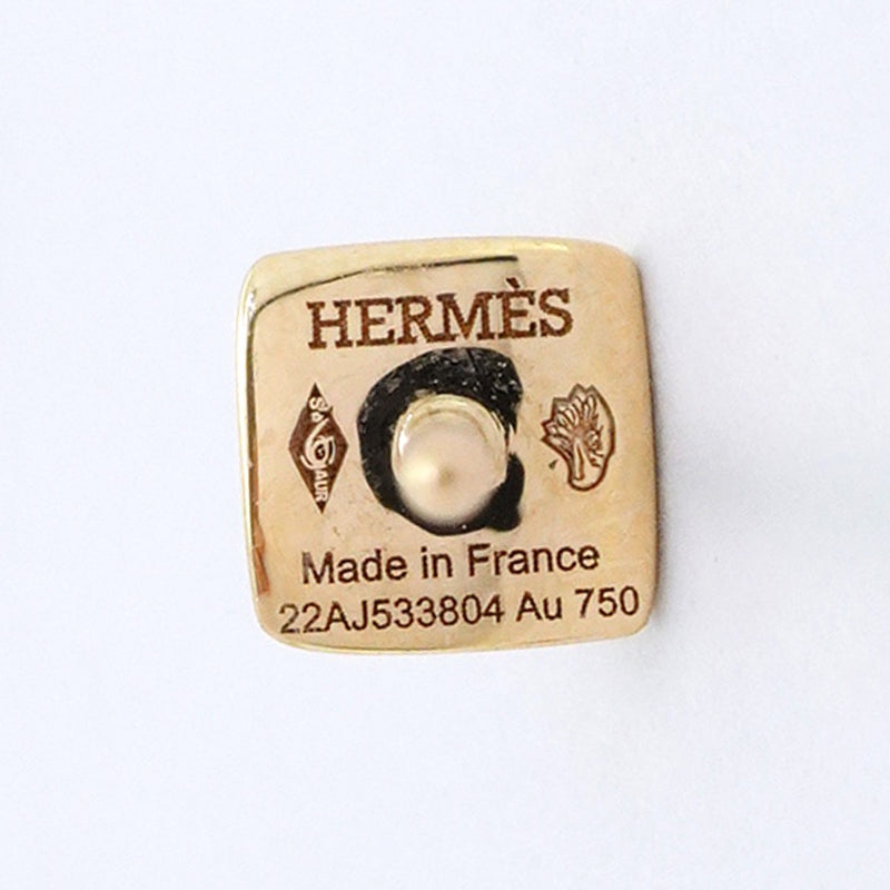【6jeb0732】エルメス ピアス クルードゥH K18PG ピンクゴールド ダイヤモンド【中古】レディース