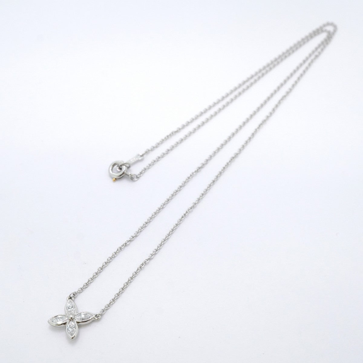 【6jeb0743】ティファニー ネックレス ビクトリア Pt950 プラチナ ダイヤモンド【中古】レディース