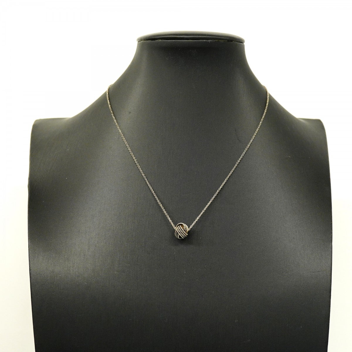 【6jeb0754-k】ティファニー ネックレス サマセット/ツイストノット シルバー925【中古】レディース