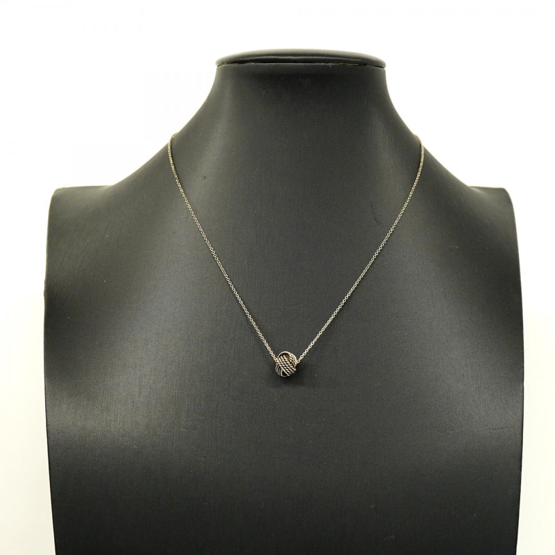 【6jeb0754-k】ティファニー ネックレス サマセット/ツイストノット シルバー925【中古】レディース