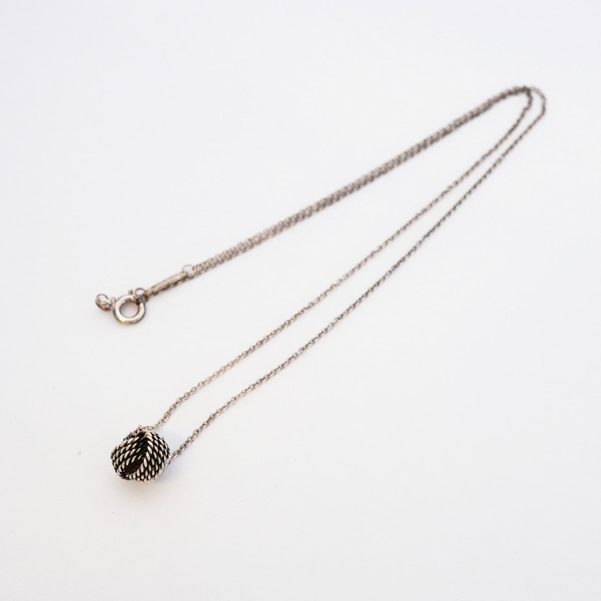 【6jeb0754-k】ティファニー ネックレス サマセット/ツイストノット シルバー925【中古】レディース