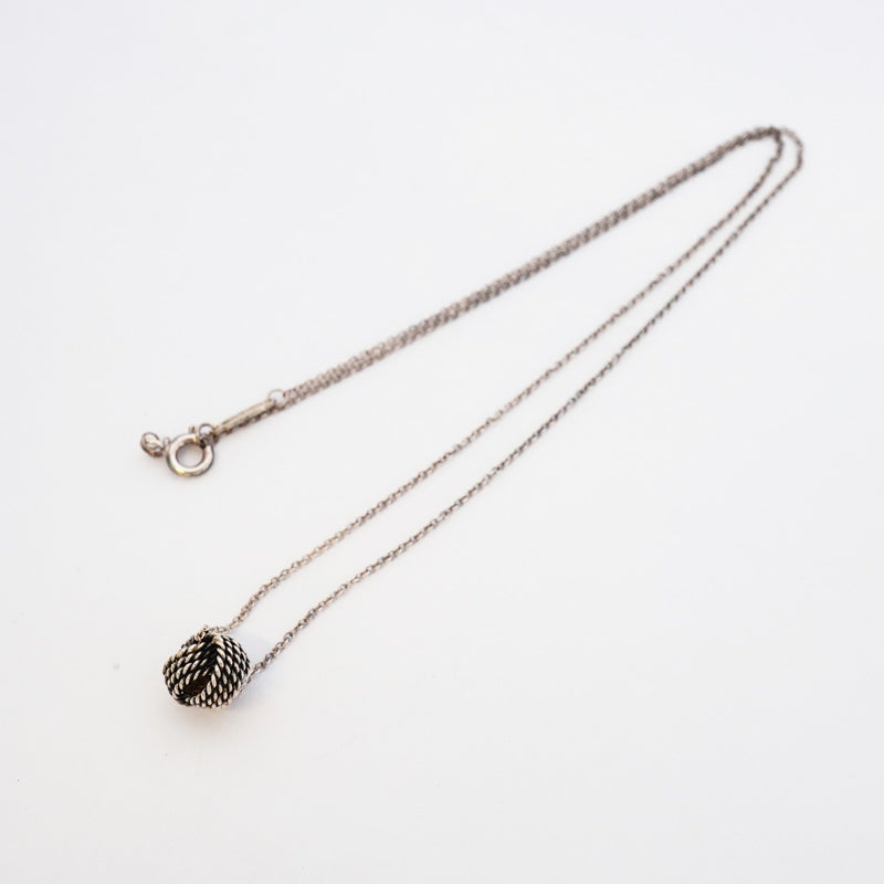 【6jeb0754-k】ティファニー ネックレス サマセット/ツイストノット シルバー925【中古】レディース