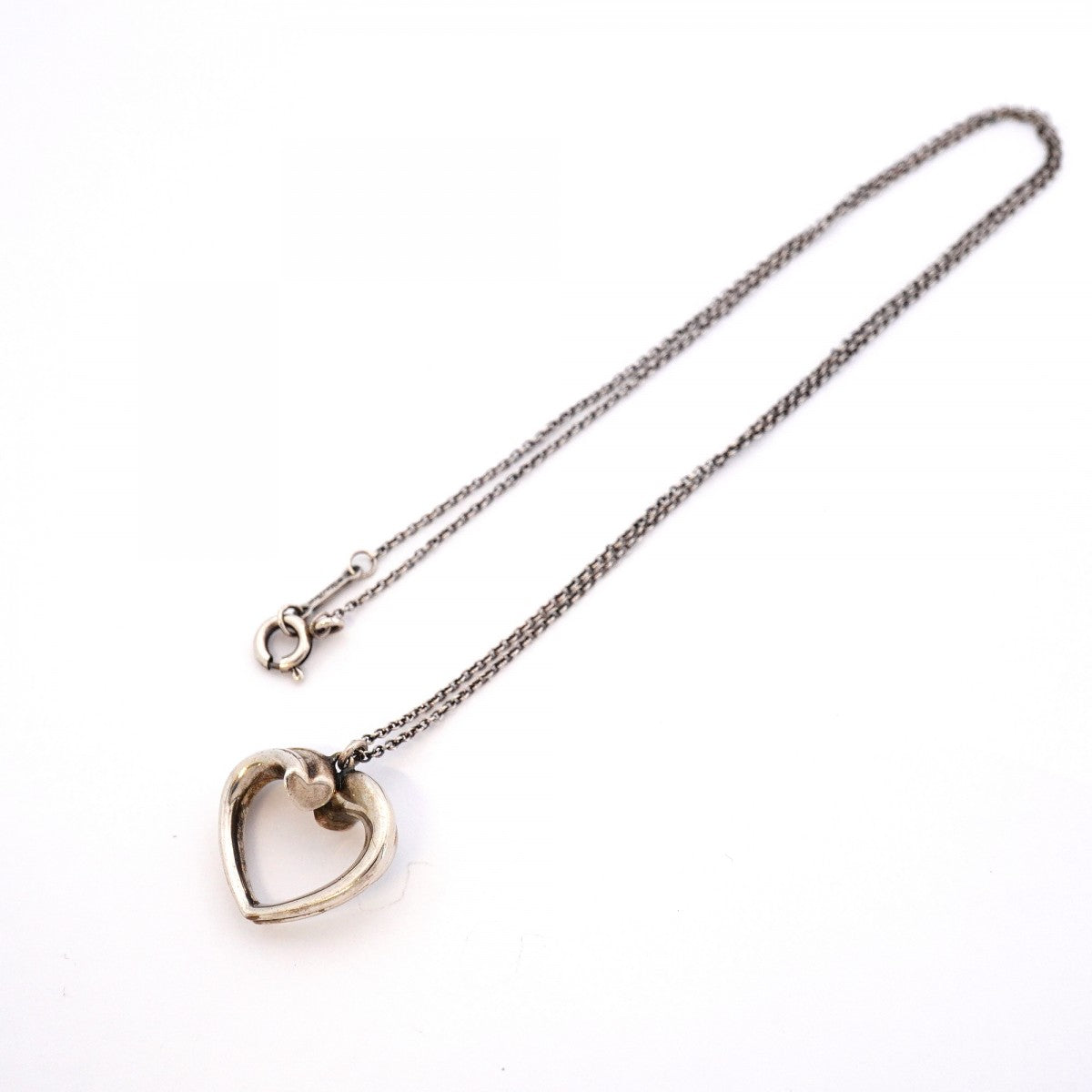 【6jeb0762-k】ティファニー ネックレス テンダネスハート シルバー925【中古】レディース