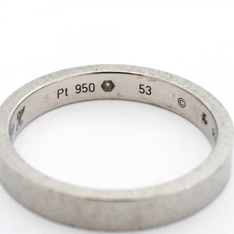 【6jeb0769】カルティエ リング Cドゥ/ウェディング 2PD Pt950 プラチナ ダイヤモンド ＃53【中古】レディース