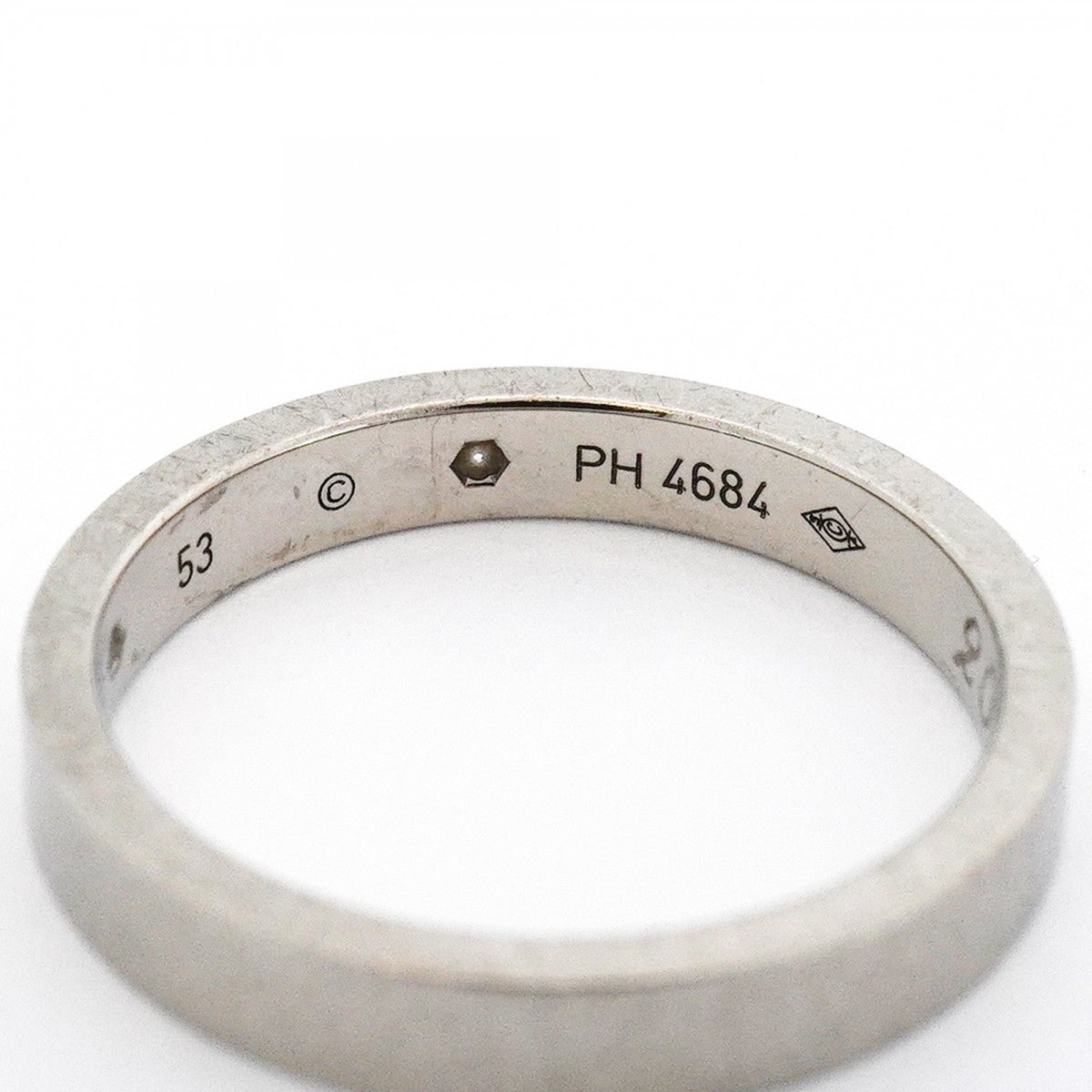 【6jeb0769】カルティエ リング Cドゥ/ウェディング 2PD Pt950 プラチナ ダイヤモンド ＃53【中古】レディース