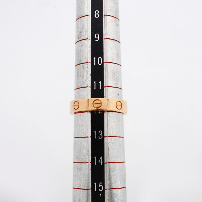 【6jeb0773】カルティエ リング ミニラブ 1PD K18PG ピンクゴールド ダイヤモンド ＃52【中古】レディース