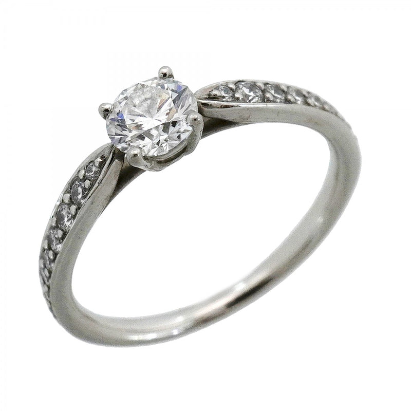 【6jeb0774】ティファニー リング ハーモニー Pt950 プラチナ ダイヤモンド 0.42ct 11号【中古】レディース