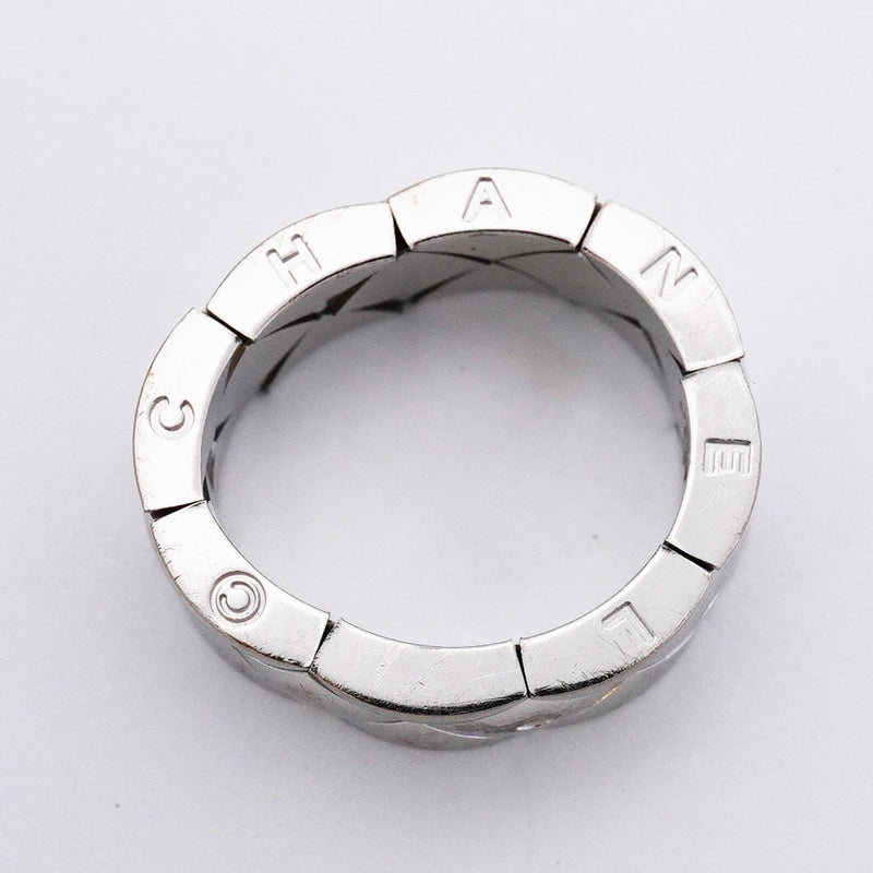 【6jeb0787】シャネル リング マトラッセ K18WG ホワイトゴールド 13号【中古】レディース