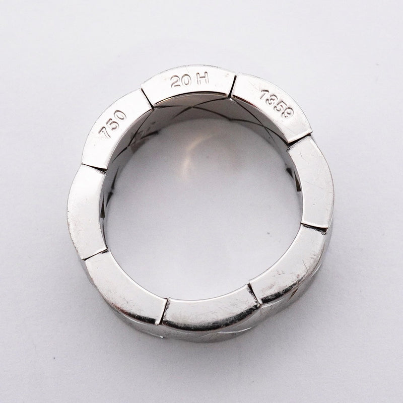 【6jeb0787】シャネル リング マトラッセ K18WG ホワイトゴールド 13号【中古】レディース