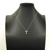 【6jeb0795】ティファニー ネックレス スモールクロス シルバー925【中古】レディース