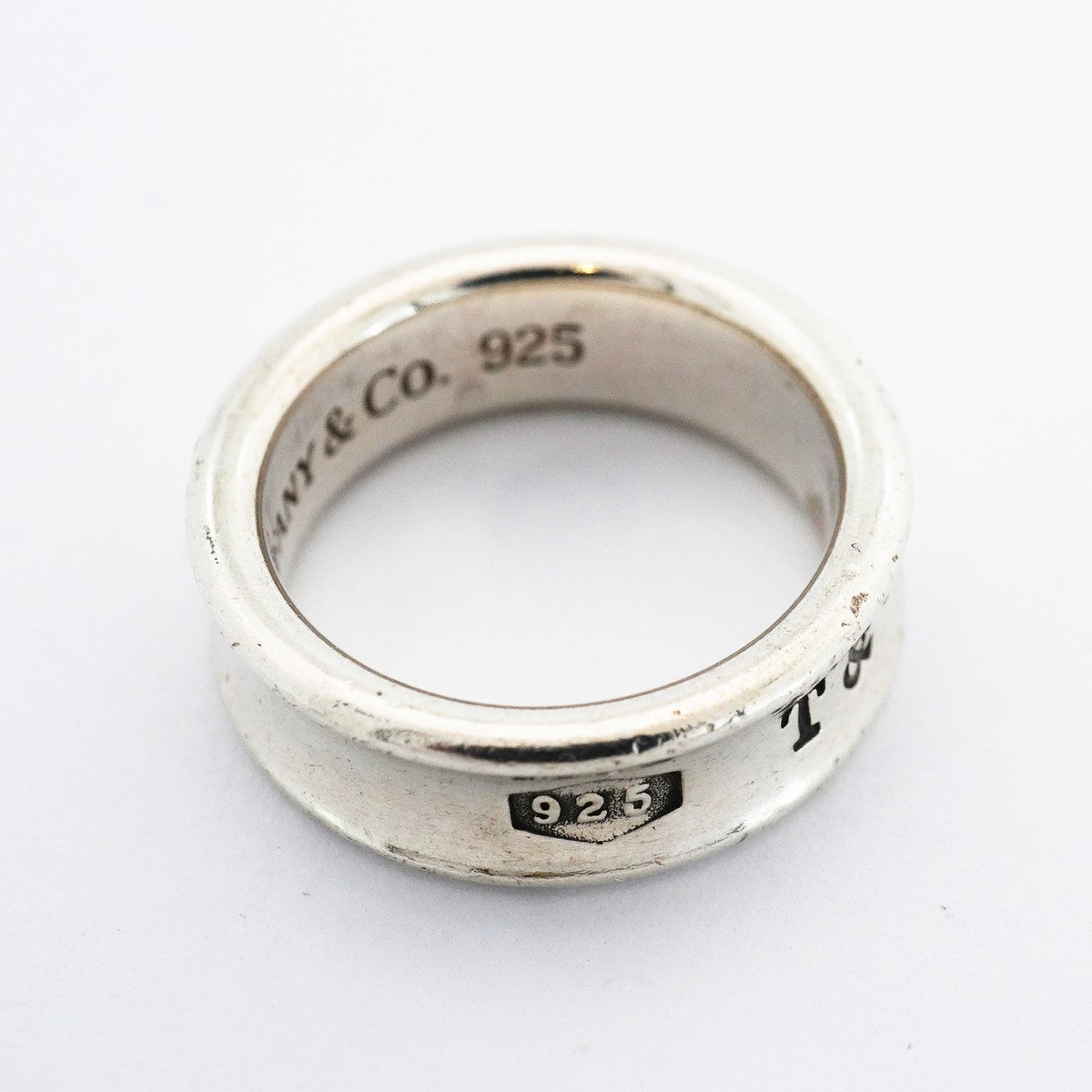 【6jeb0797-k】ティファニー リング ナロー シルバー925 14号【中古】レディース