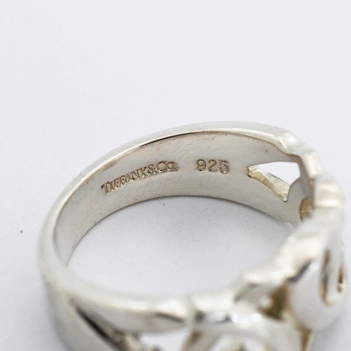 【6jeb0798-k】ティファニー リング トリプルラビングハート シルバー925 11号【中古】レディース