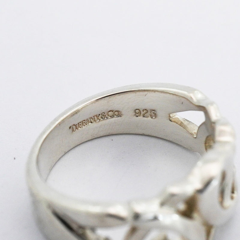 【6jeb0798-k】ティファニー リング トリプルラビングハート シルバー925 11号【中古】レディース