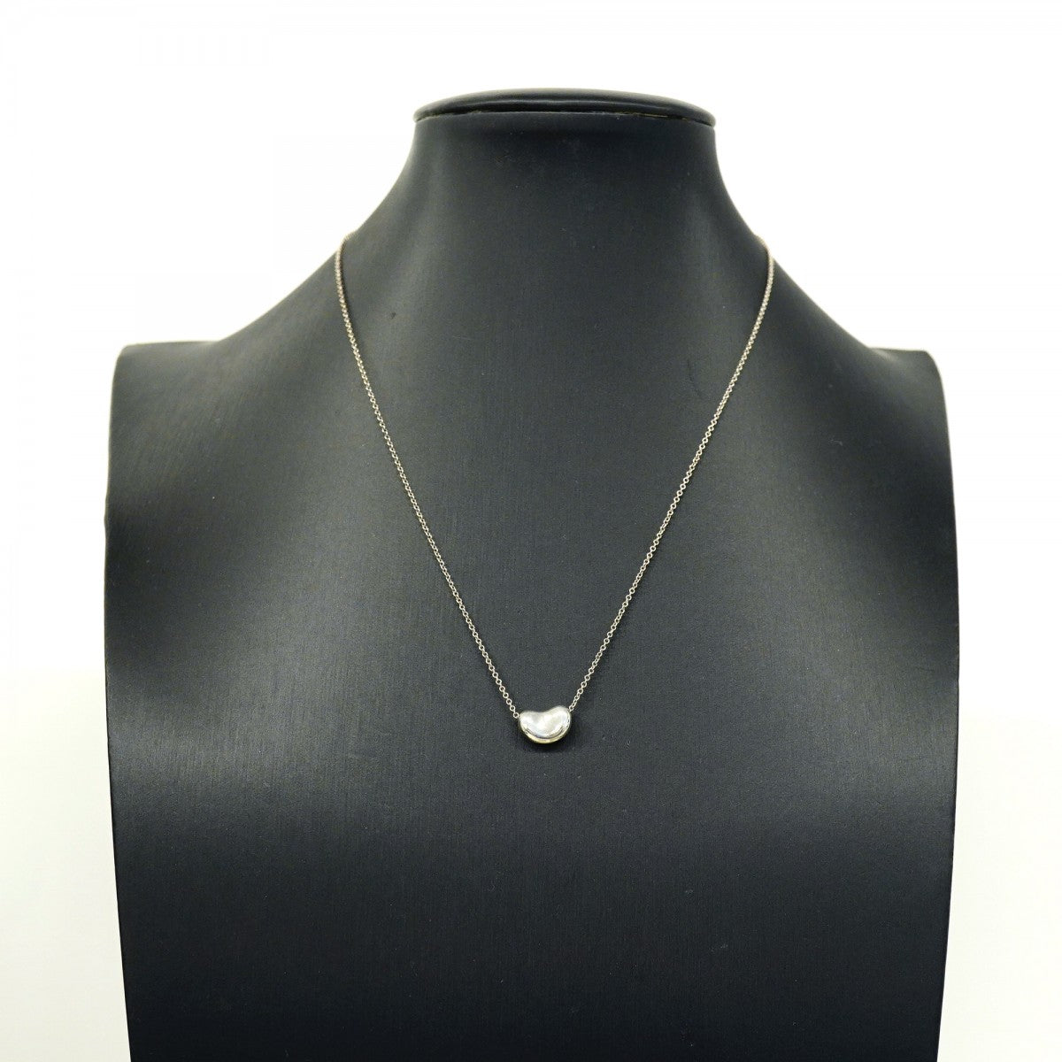 【6jeb0801-k】ティファニー ネックレス ビーン シルバー925【中古】レディース