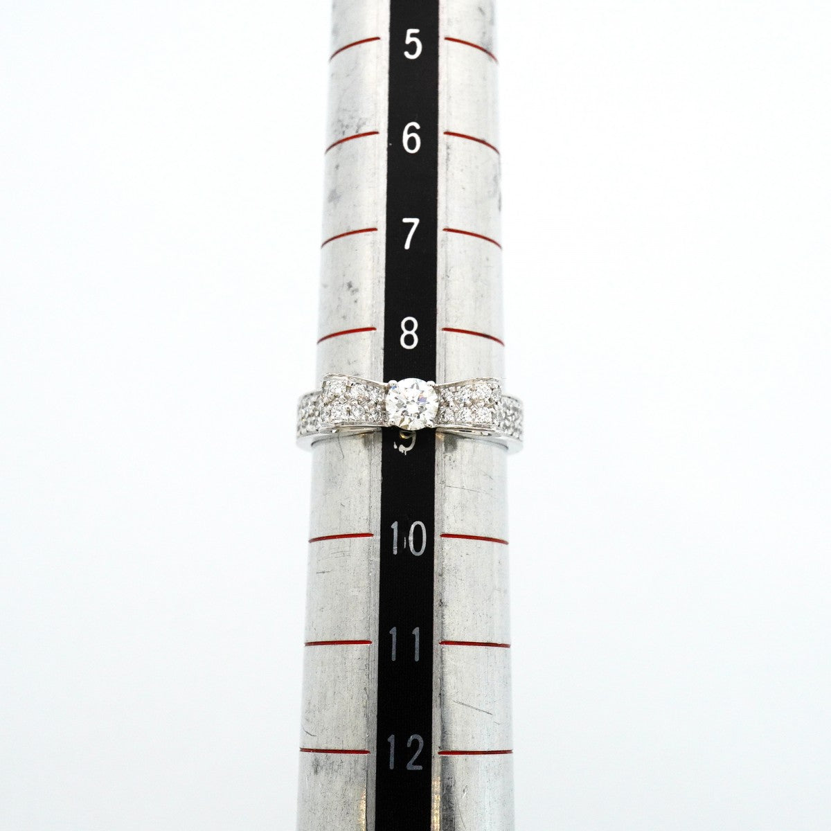 【6jeb0808】シャネル リング リュバンドゥ K18WG ホワイトゴールド ダイヤモンド ＃49【中古】レディース