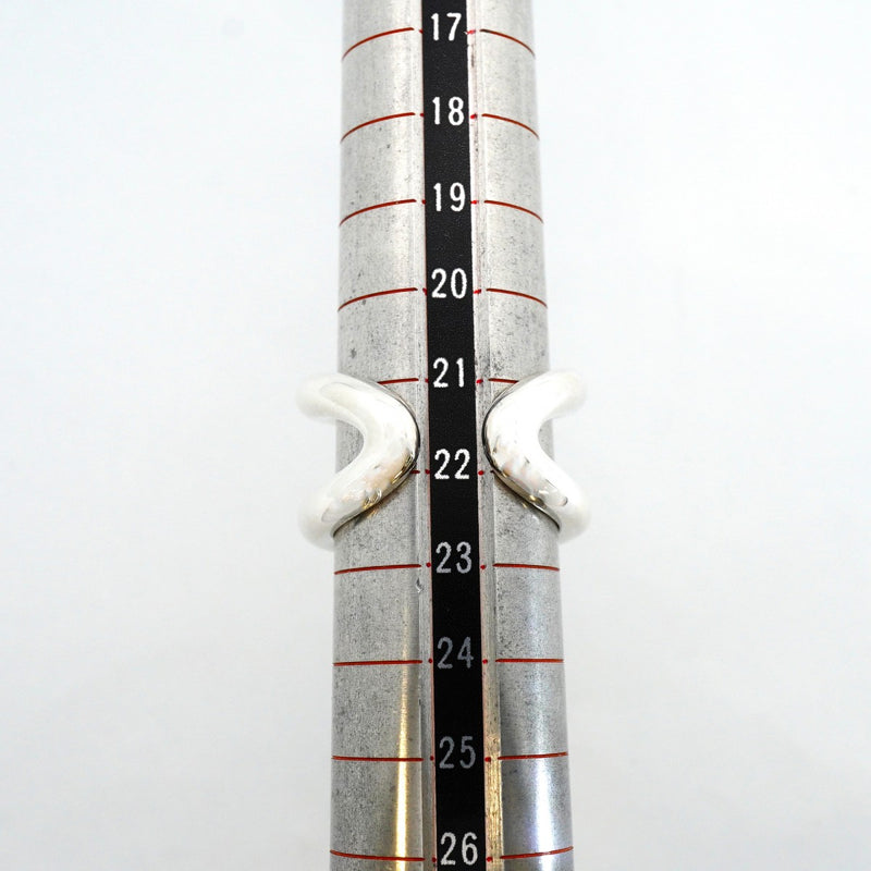 【6jeb0816】エルメス リング オスモズGM シルバー925 ＃62【中古】メンズ