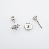 【6jeb0820】ティファニー ピアス ソリティア 1PD Pt950 プラチナ ダイヤモンド【中古】レディース